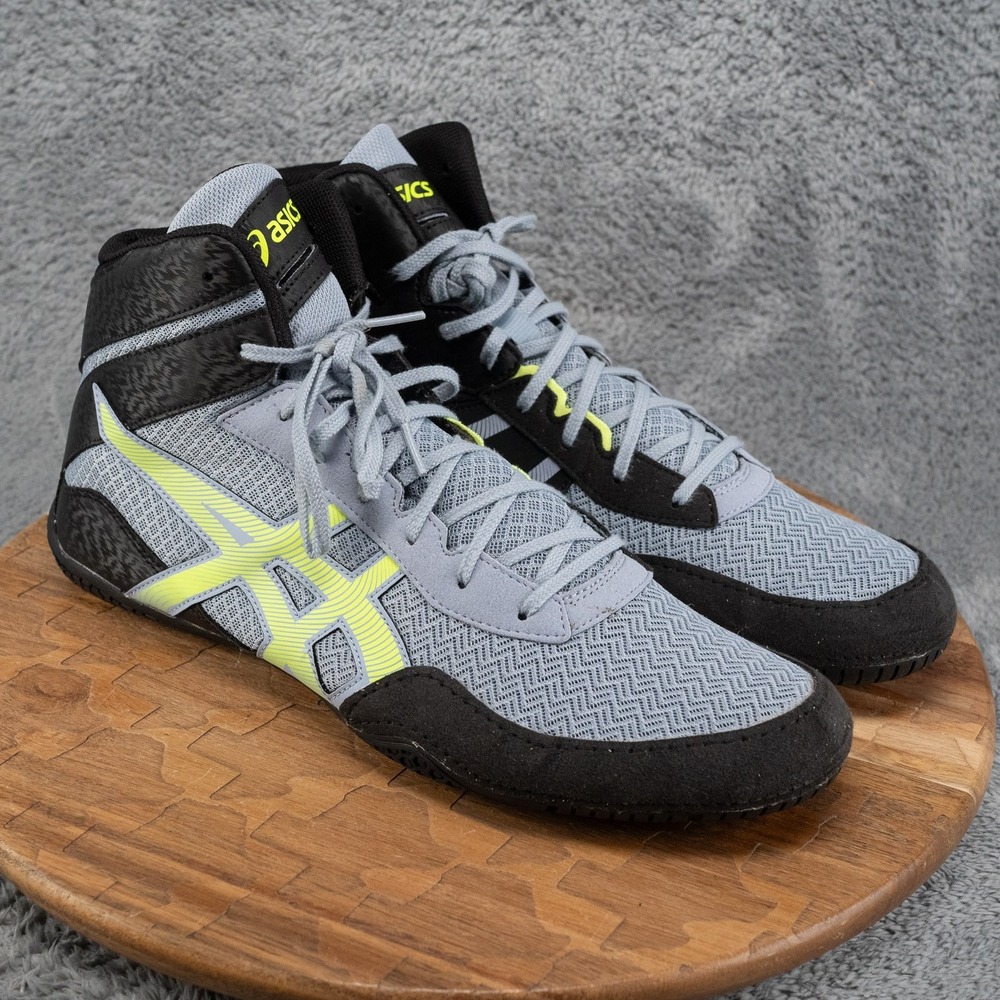 Asics MatControl 3 Wrestling Shoes Men's 15 Black Gray Boxing MMA Sneakers